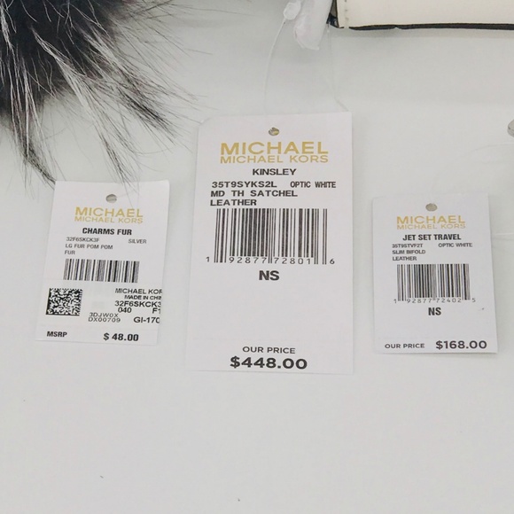 3PCS Michael Kors Kinsley Satchel Wallet Charms - Picture 8 of 8